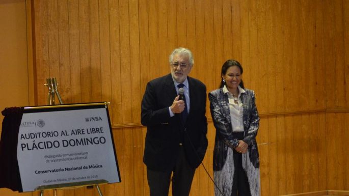Plácido Domingo volvió al Conservatorio Nacional