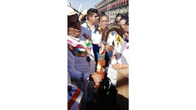 Llega el Bastón de Mando a Palacio Nacional