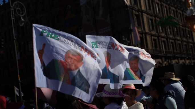 Celebran a López Obrador en el Zócalo (Fotogalería)