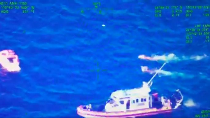 La Semar rescata a candidato frentista y cinco tripulantes de un Cessna 210 que cayó en el Golfo de California