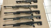 Foto ilustrativa de la nota titulada: En Monterrey, capturan a 3 con 7 fusiles Barrett y droga