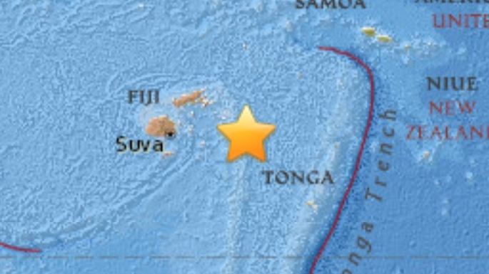 Sismo magnitud 8.2 sacude archipiélagos de Fiji y Tonga