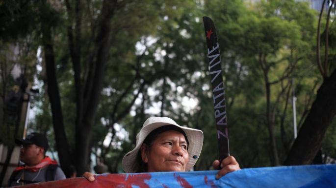 "Tierra sí, aviones no", la exigencia de Atenco ante consulta por el NAIM