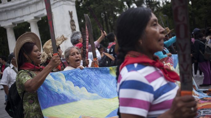 "Tierra sí, aviones no", la exigencia de Atenco ante consulta por el NAIM