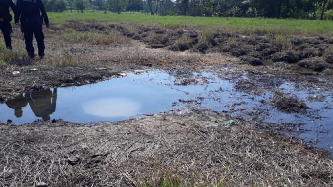 Reportan fuga de combustible provocada por ordeña en Huimanguillo, Tabasco