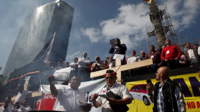 Estragos en la CDMX por el paro nacional de taxistas