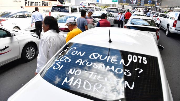 Estragos en la CDMX por el paro nacional de taxistas