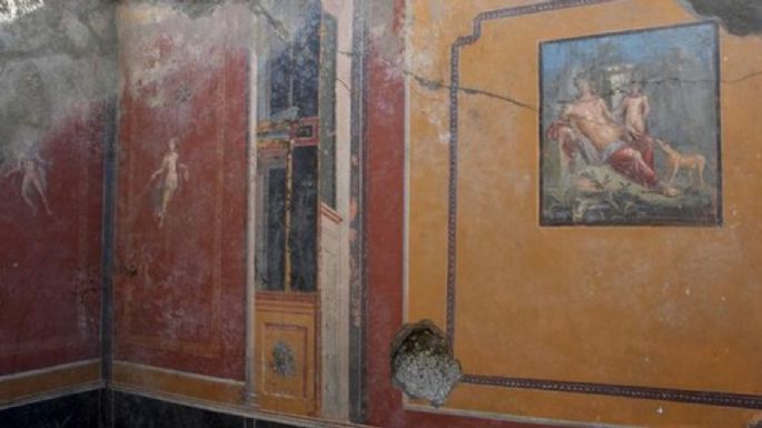 Descubren una pintura de Narciso en atrio antiguo de Pompeya