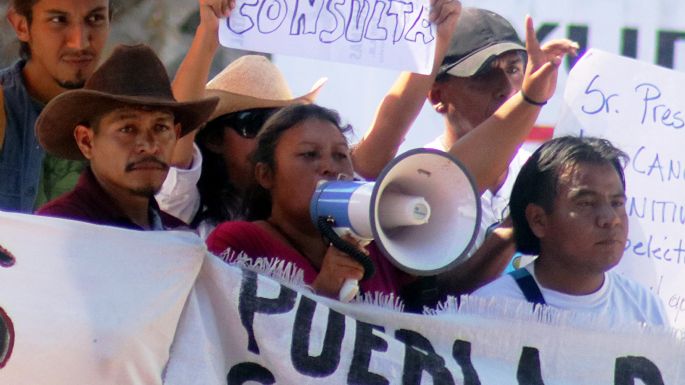 Samir Flores, símbolo de la resistencia antigobiernista