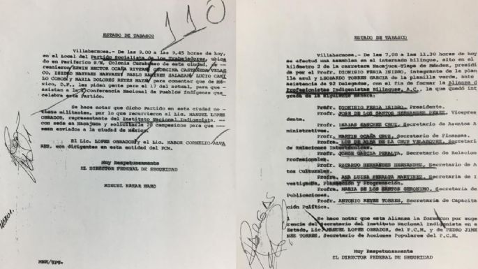 Para Miguel Nazar Haro, AMLO fue dirigente del Partido Comunista en Tabasco