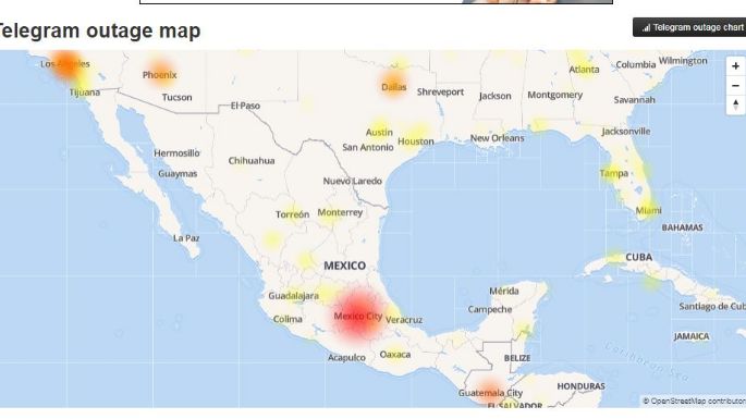 Telegram ataca a WhatsApp… y cae su servicio; CDMX, entre los más afectados