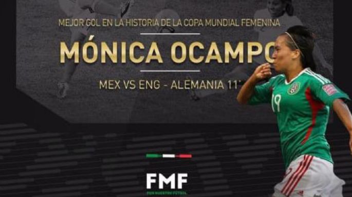 De la mexicana Mónica Ocampo, el Mejor Gol en Mundiales Femeniles (Video)