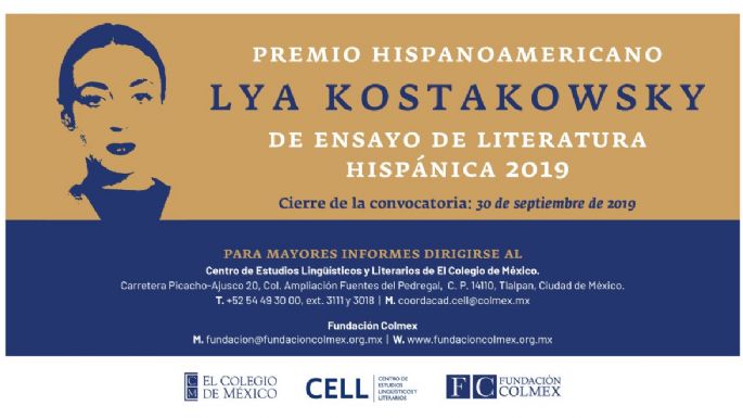 Lanza El Colegio de México convocatoria al Premio de Ensayo de Literatura Hispánica 2019