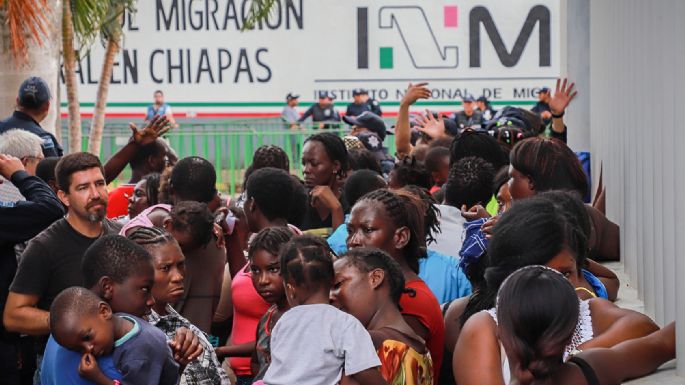 Migrantes africanos marchan por calles de Tapachula para exigir 'libertad” (Video)