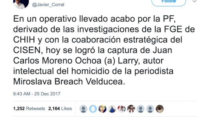 Las cinco muertes ligadas al asesinato de Miroslava Breach