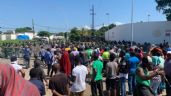 Migrantes africanos se enfrentan nuevamente contra la GN y policías en Tapachula