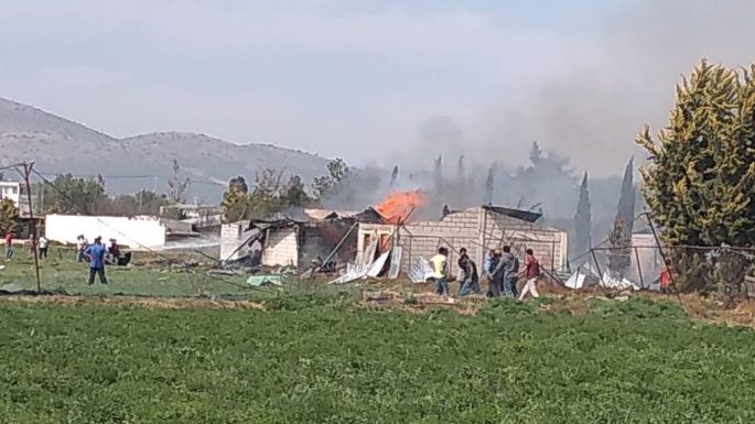 Explosión de polvorín deja al menos dos muertos en Zumpango, Edomex (VIDEO)