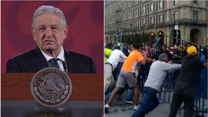 Tras riña en el Zócalo, AMLO llama a sus simpatizantes a no 'meterse” con opositores