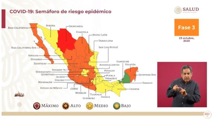 Semáforo epidemiológico: así quedó el nuevo mapa