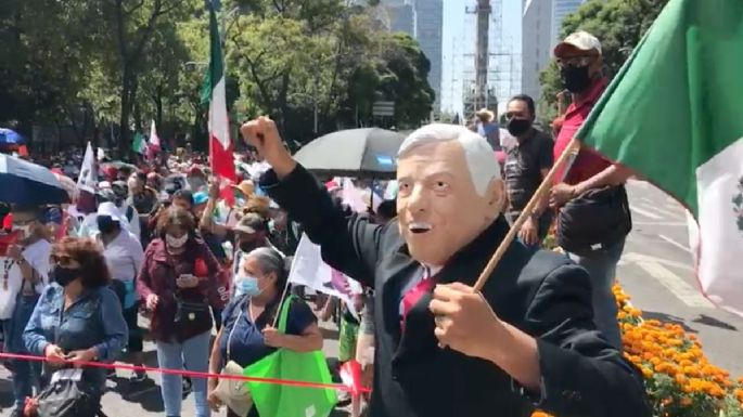 #MarchaDelMillón reúne a 5 mil 700 simpatizantes de AMLO