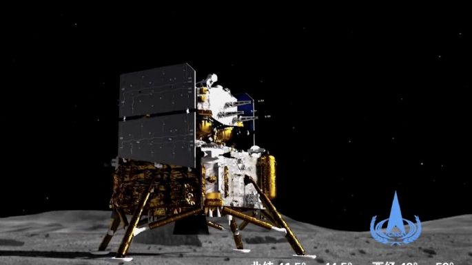 La sonda china Chang'e 5 llega con éxito a la Luna para traer muestras