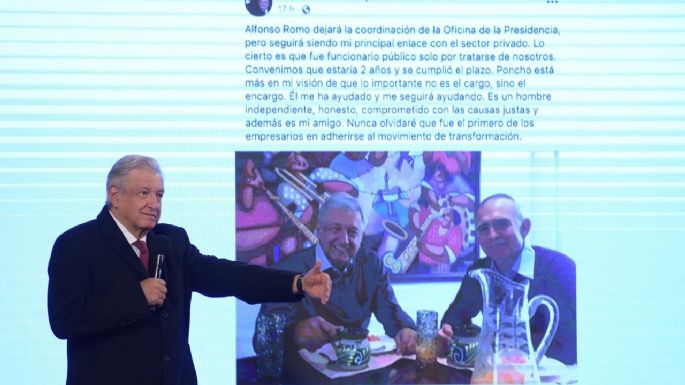 Oficina de la Presidencia desaparecerá, pero Romo seguirá siendo enlace con la IP: AMLO