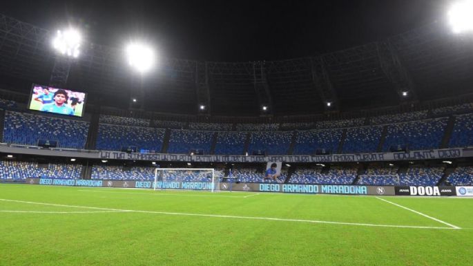 Rebautizan el estadio del club Napoli en honor a Maradona