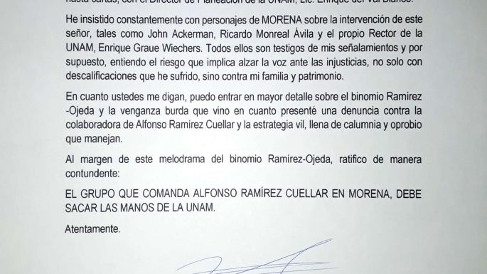 López Betancourt tacha de ridícula acusación en su contra y culpa a Ramírez Cuéllar