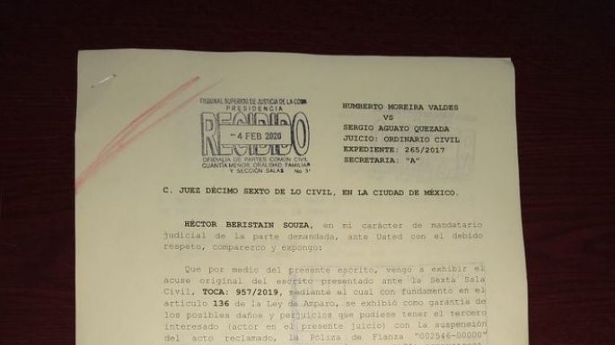 Sergio Aguayo aclara que ya entregó la fianza por 450 mil pesos