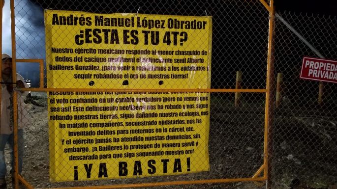Ejidatarios denuncian protección de la GN a Baillères en Mina Dipolos (Video)