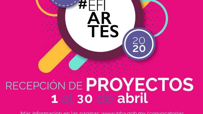 Abre el INBA convocatoria Efiartes en apoyo a las artes visuales