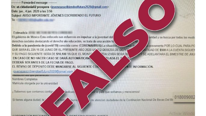 En redes ofertan tarjetas falsas del Programa Nacional de Becas para el Bienestar, alerta la SEP