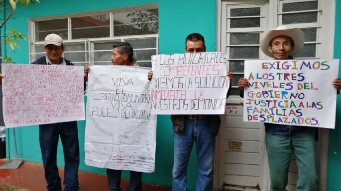 Familias tzeltales desplazadas desde hace dos años, exigen retornar a sus comunidades