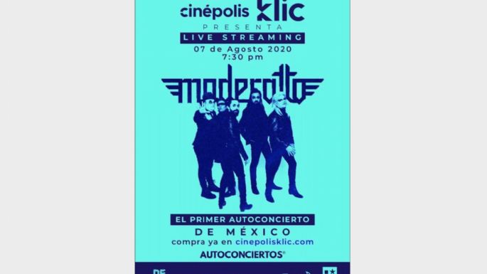 El autoconcierto de Moderatto, también por Cinépolis Klic