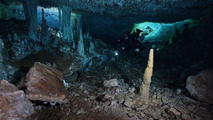 Minería subacuática de 12 mil años de antigüedad, el hallazgo de 'Mina de Ocre” en Quintana Roo