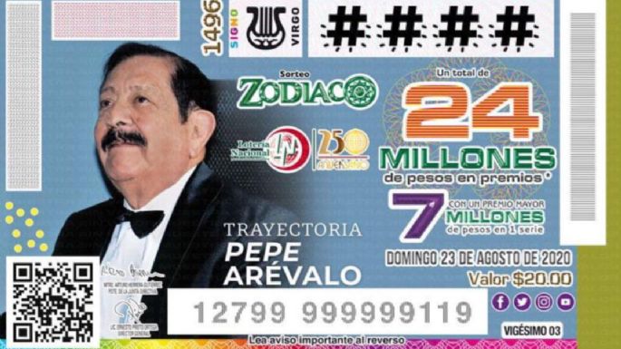 La Lotería Nacional reconoce la trayectoria del músico Pepe Arévalo con 'cachito”