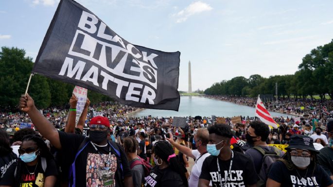 A 57 años del discurso de Martin Luther King, miles marchan contra el racismo y abuso policial