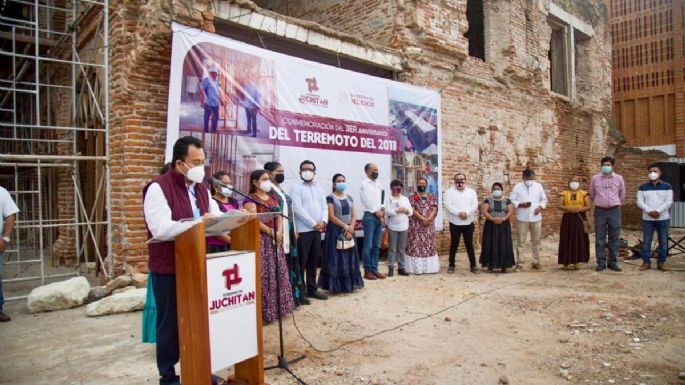 Actos desangelados para conmemorar el sismo de 2017 en Oaxaca