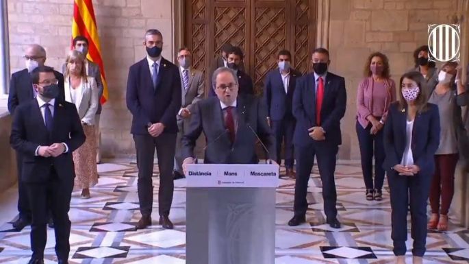 Tribunal Supremo español inhabilita por año y medio al presidente de Cataluña