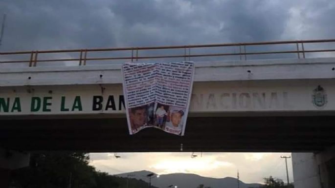 Guerrero: Manta de Guerreros Unidos implica a titular de la SSP con Los Tlacos