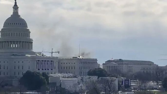 Un pequeño incendio cerca del Capitolio de EU activa las alarmas de seguridad