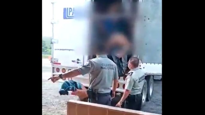 GN rescata a 128 migrantes escondidos en la caja de un camión