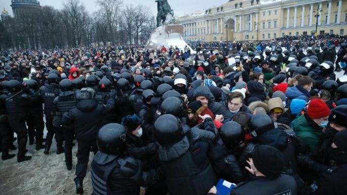Rusia protesta ante EU por el "apoyo" de su Embajada a las protestas convocadas por Navalni