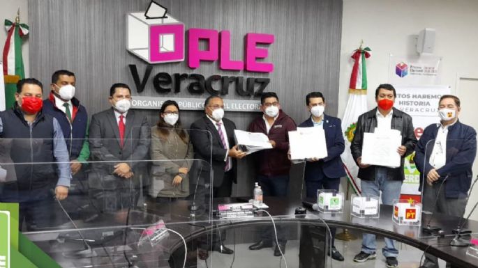 Morena, PT y PVEM sellan acuerdo para ir juntos en Veracruz