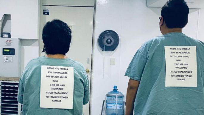 "Soy trabajador del IMSS-Puebla y no me han vacunado"