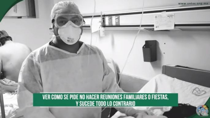 "¡Quédate en casa!", la súplica en video del personal médico del IMSS