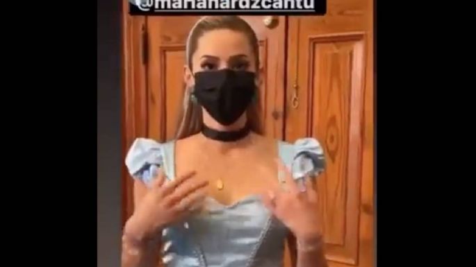 Mariana Rodríguez se viste de Cenicienta y desata burlas, reproches e indignación