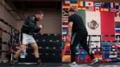 Foto ilustrativa de la nota titulada: "Canelo" Álvarez entrena en short de cristales Swarovski hecho por Dolce&Gabanna