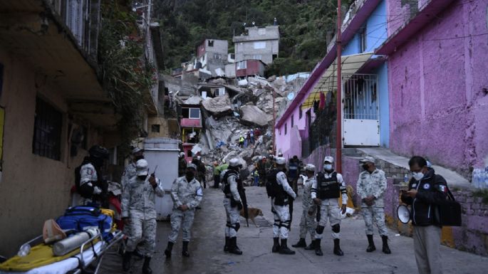 Con la demolición de 11 viviendas concluye fase de mitigación de riesgo en el Chiquihuite