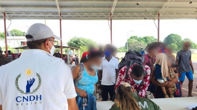 El INM ofrece regularizar estancia de tres mil 852 migrantes de caravana que arribó a Mapastepec